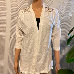 Liz Claiborne Long Sleeves Open Front Cardigan